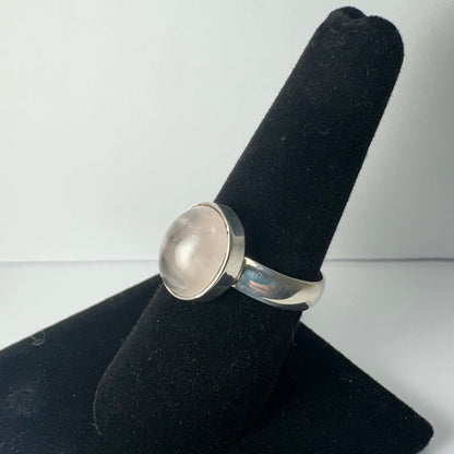 Rose Quartz Ring - Size 8.5