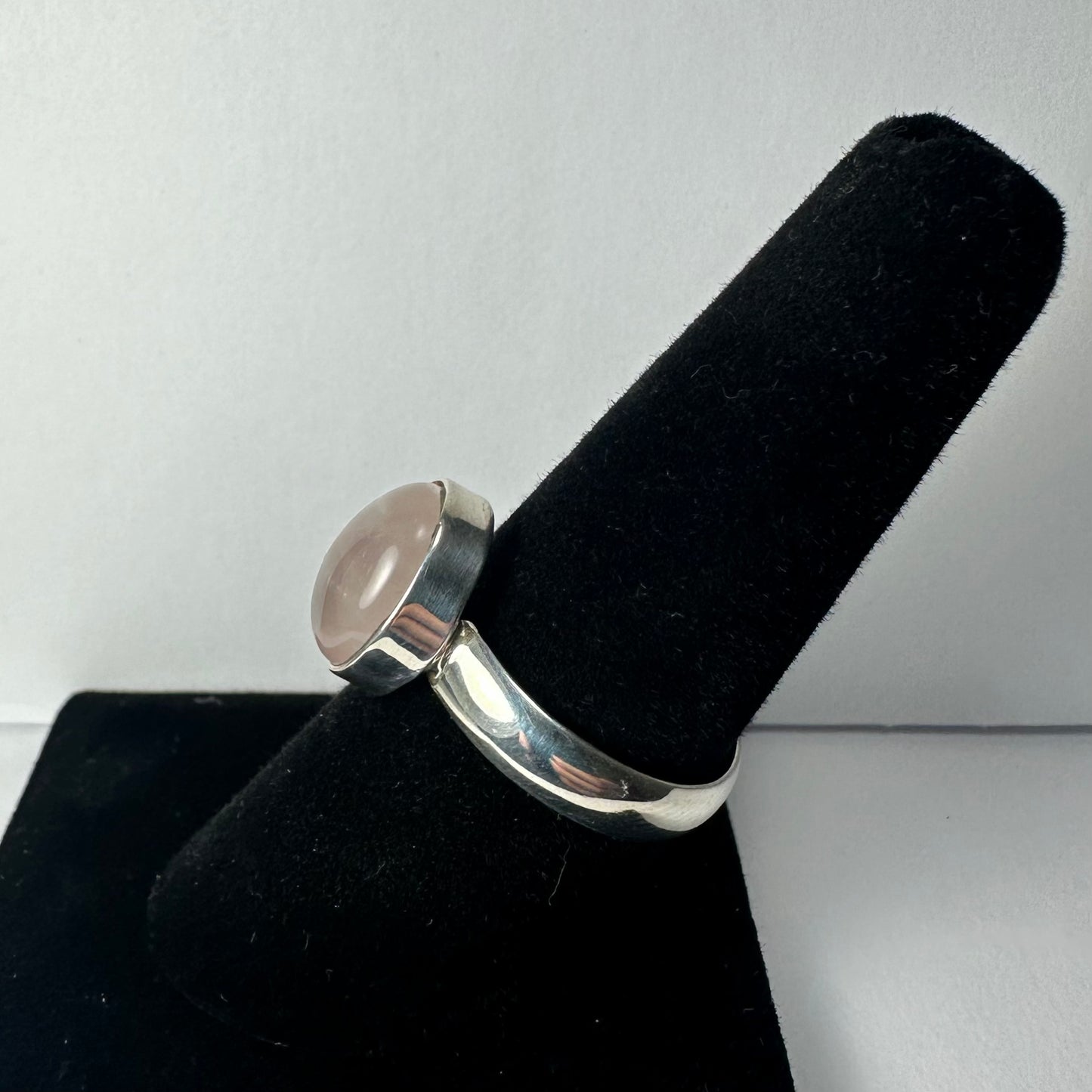 Rose Quartz Ring - Size 8.5
