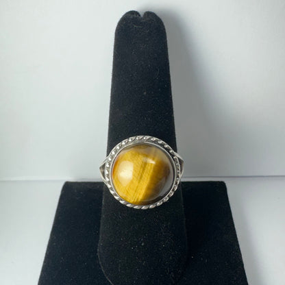 Tiger's Eye Ring - Size 8