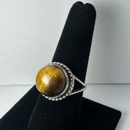 Tiger's Eye Ring - Size 8