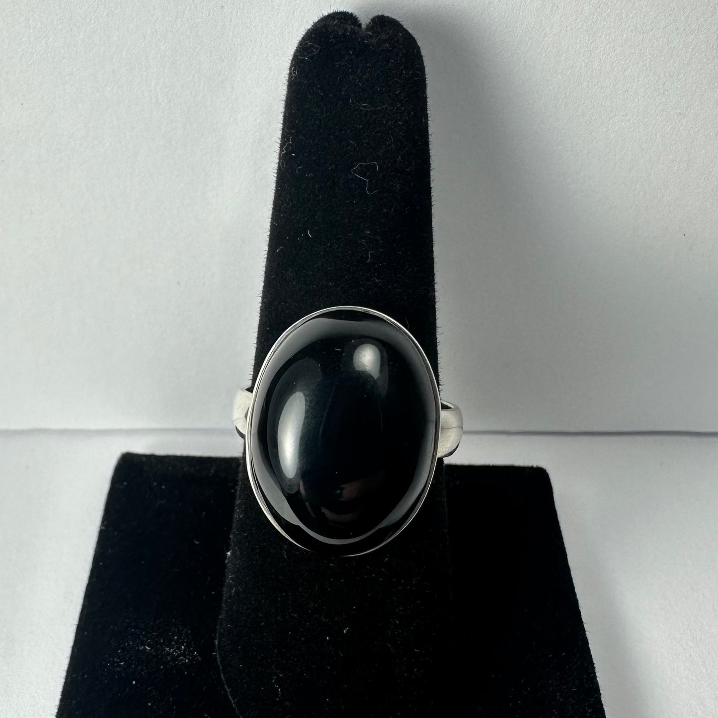 Black Onyx Ring - Size 7.5
