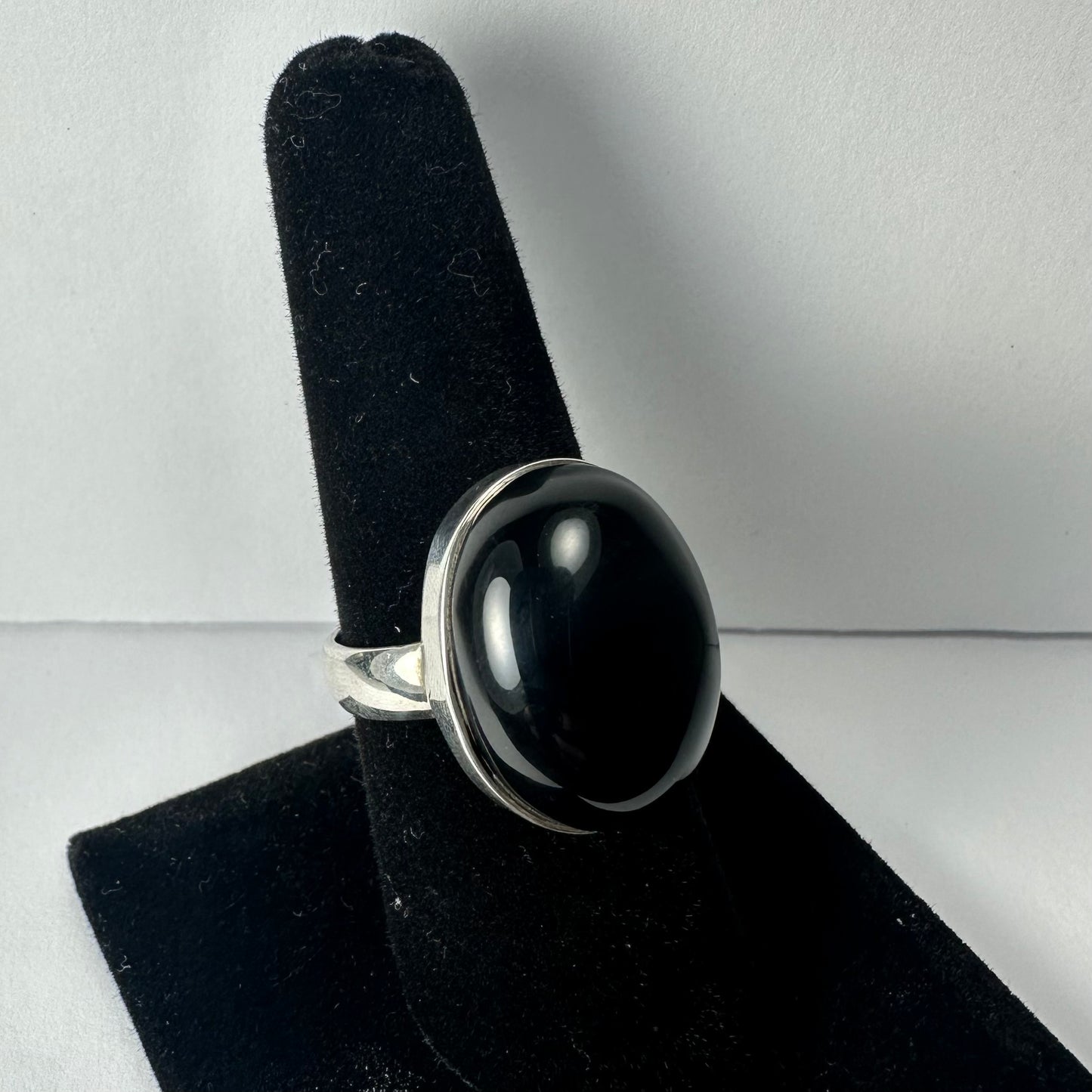 Black Onyx Ring - Size 7.5