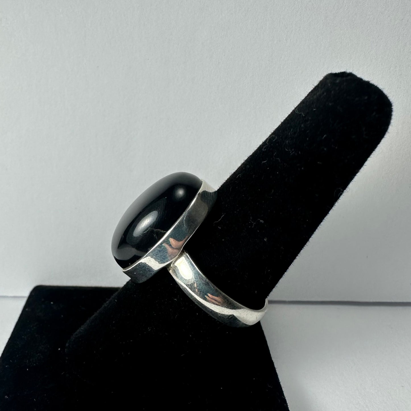 Black Onyx Ring - Size 7.5