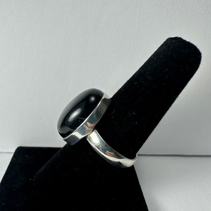 Black Onyx Ring - Size 7.5