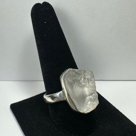 Natural Rough Quartz Ring