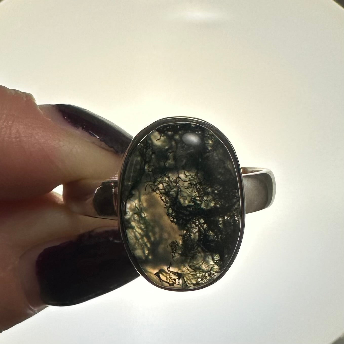 Moss Agate Ring