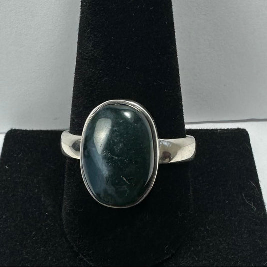 Moss Agate Ring