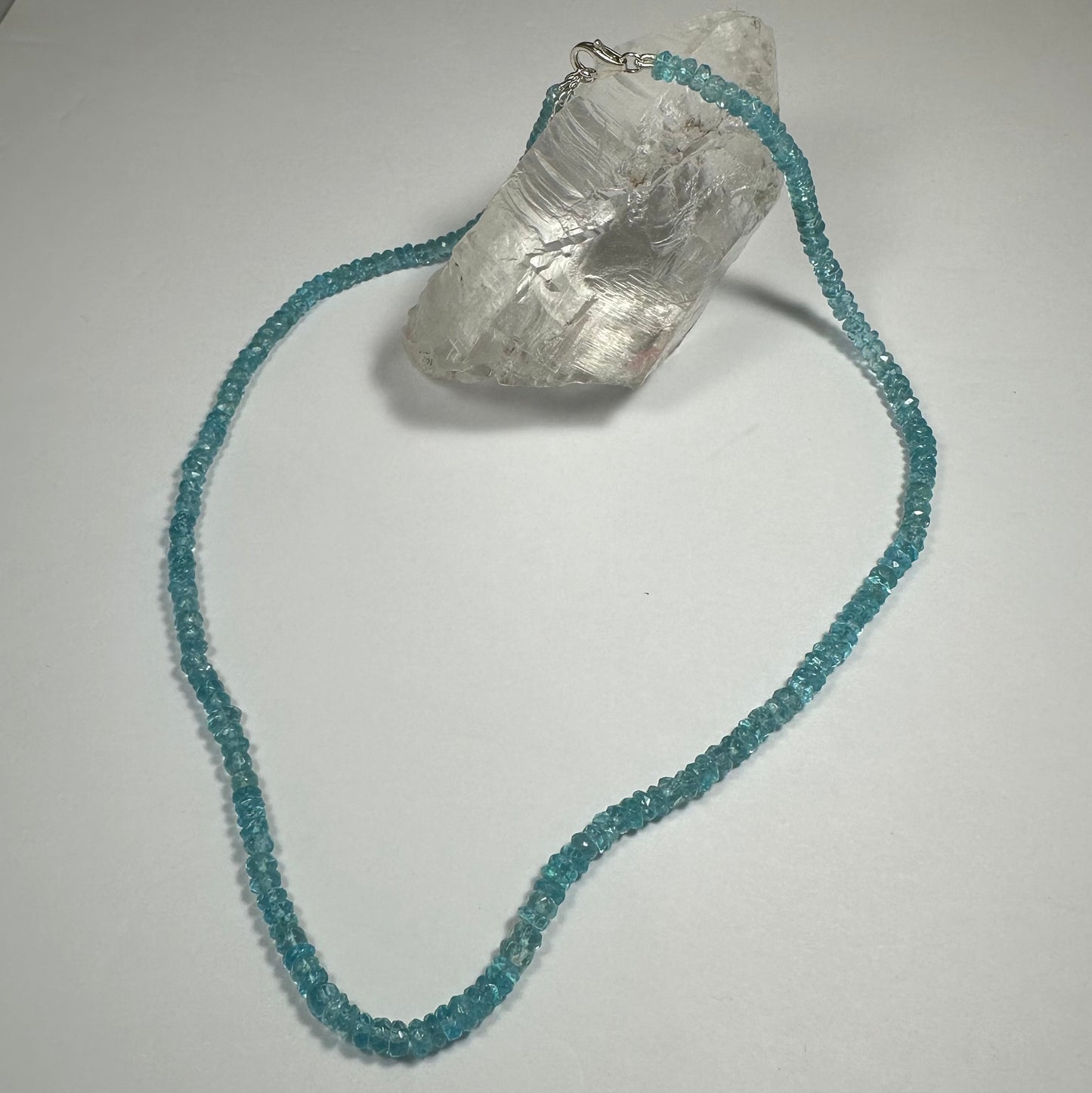 Natural Blue Apatite Necklace