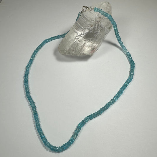 Natural Blue Apatite Necklace