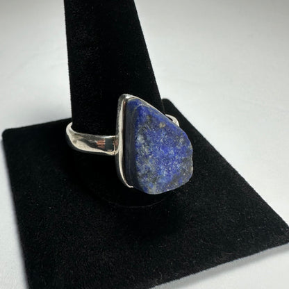 Natural Lapis Lazuli Rough Ring