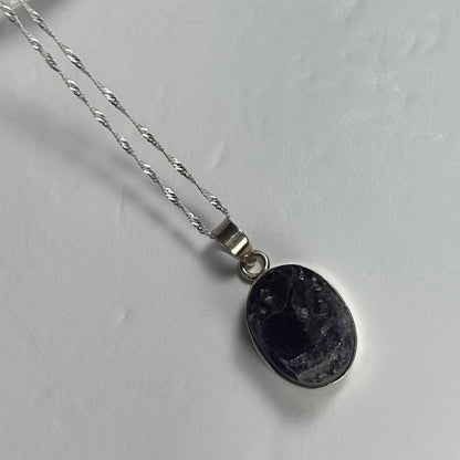 Natural Rough Amethyst Pendant