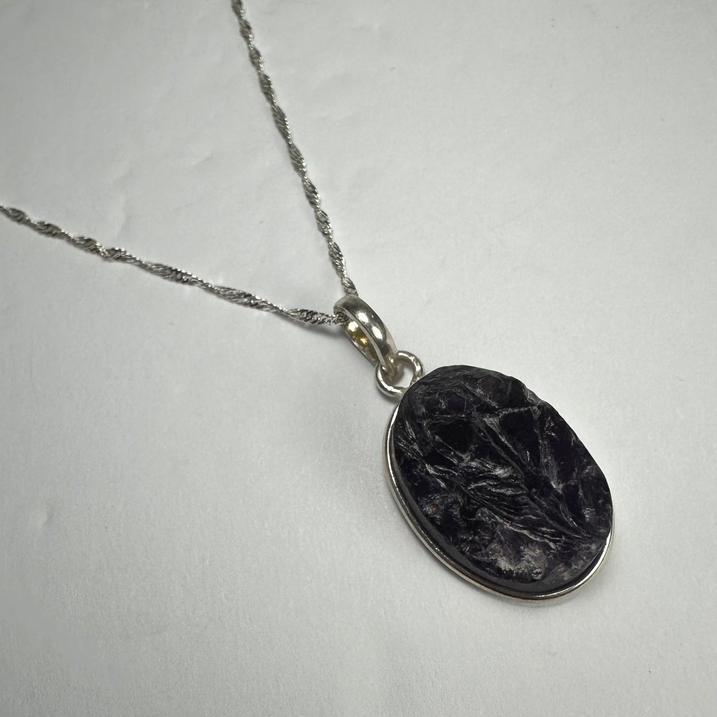 Natural Rough Amethyst Pendant