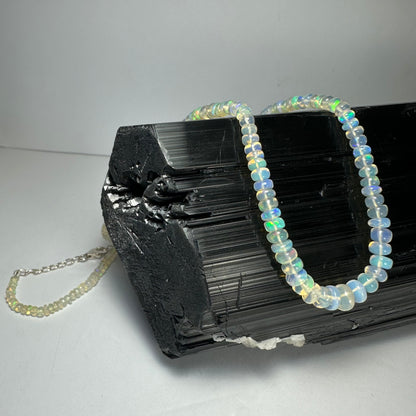 Welo Opal Graduated Bead Necklace Ethiopia