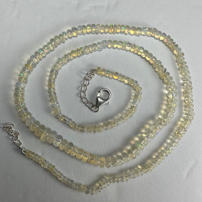 Welo Opal Graduated Bead Necklace Ethiopia