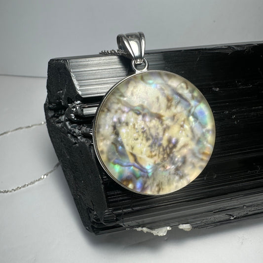 Abalone Pendant in Resin
