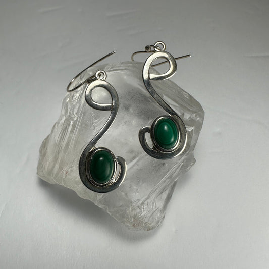 Malachite Earrings