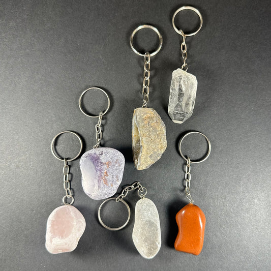 Mixed Stone Crystal Keychain