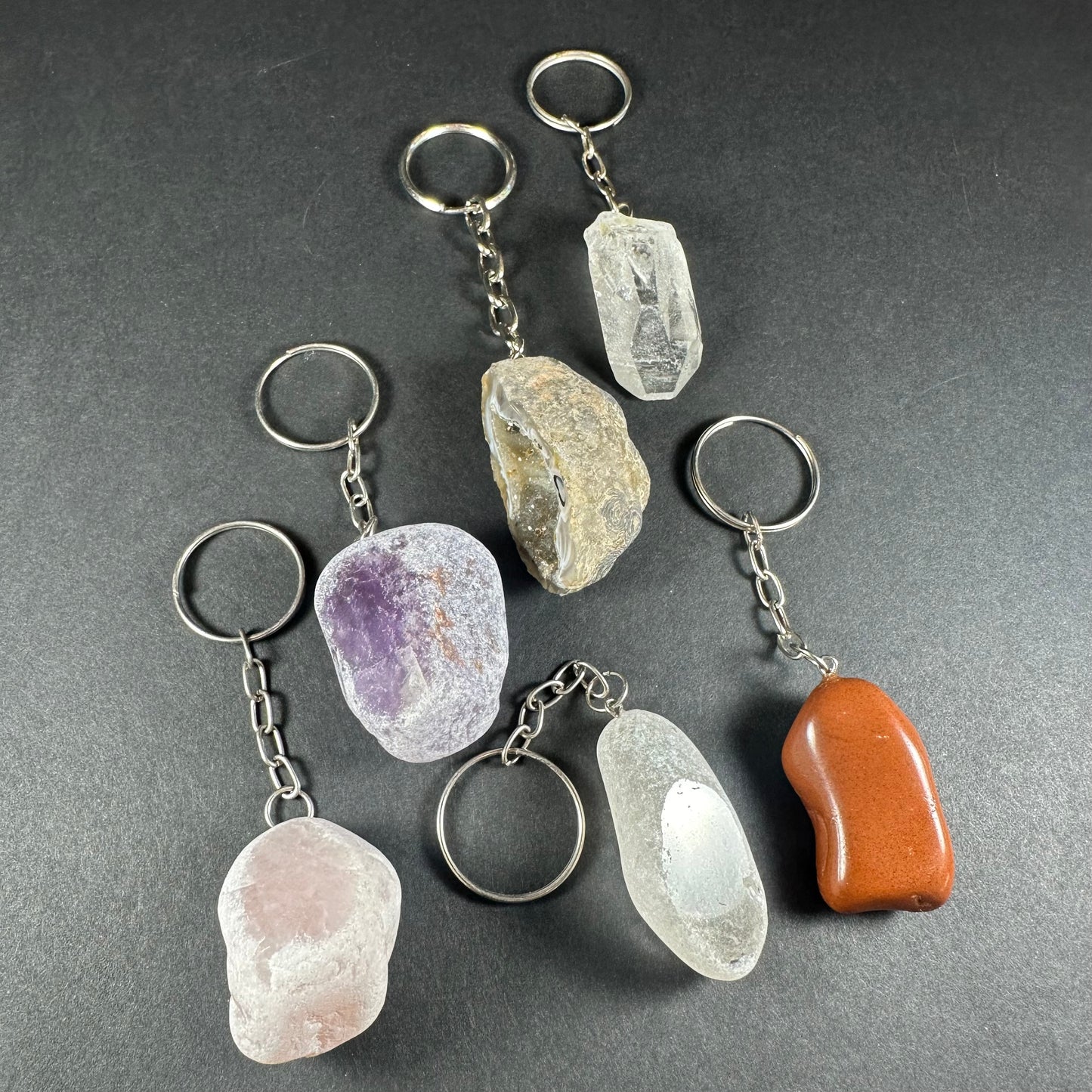 Mixed Stone Crystal Keychain