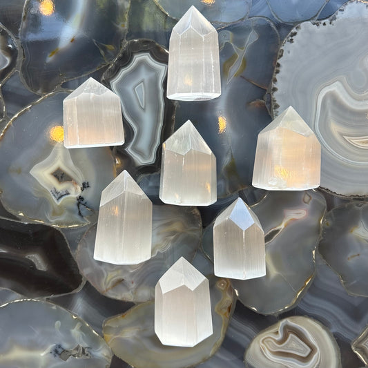 Selenite Obelisk 2.5" - 3"