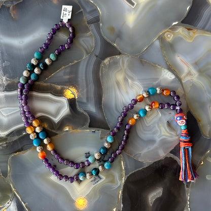 Amethyst Mala with Mixed Stone Beads