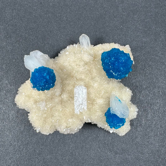 Cavansite on Stilbite Matrix from Maharashtra, Pune, India