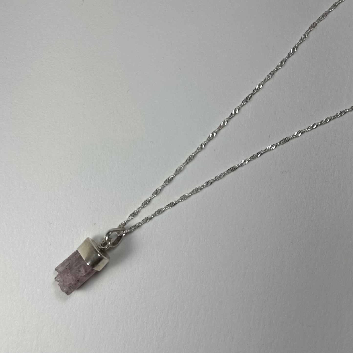 Natural Tourmaline Pencil Pendant