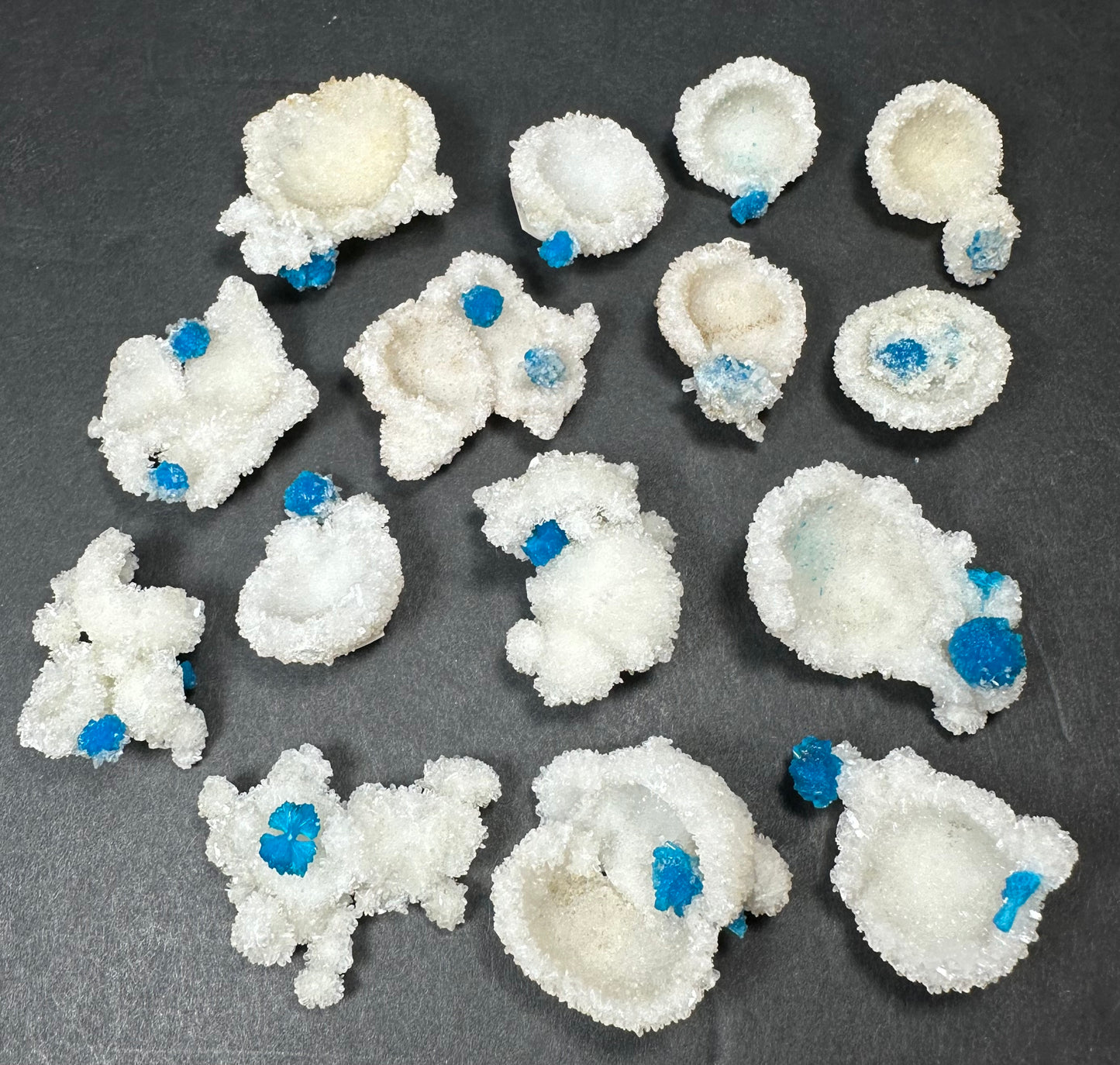 Cavansite Ball 'Floaters' on Stilbite SM from Maharashtra, Pune, India