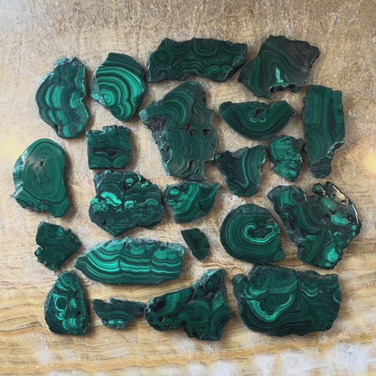 Polished Malachite Slice