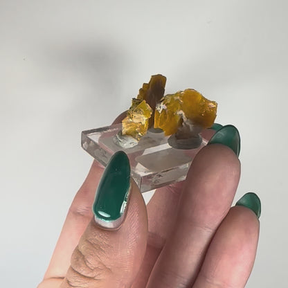 Micro Wulfenite Crystal Cluster