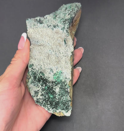 Epidote Crystal Clusters on Matrix