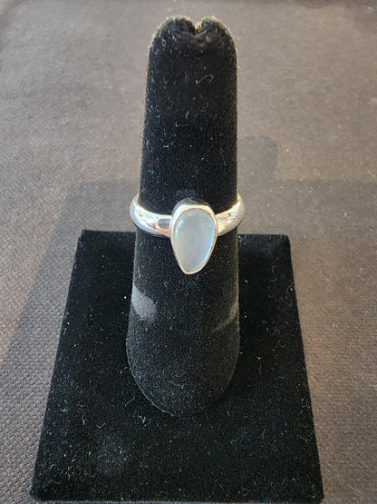 Aquamarine Ring in .925 Sterling Silver