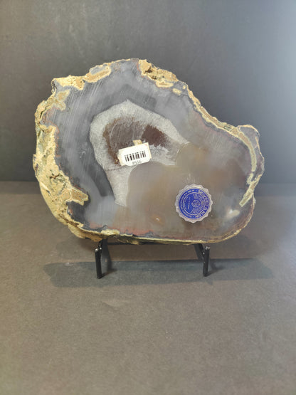 Polished Brazilian Agate Slab/Tray  7"x6"x1" 991g