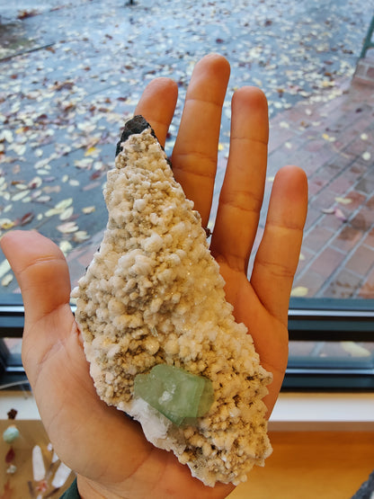 Green Apophyllite with Mordenite