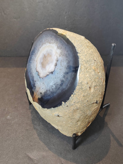 Window Polished Brazilian "Eye" Agate Nodule 4"x4"x2.5"  742g
