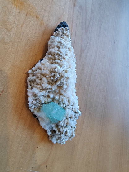 Green Apophyllite with Mordenite