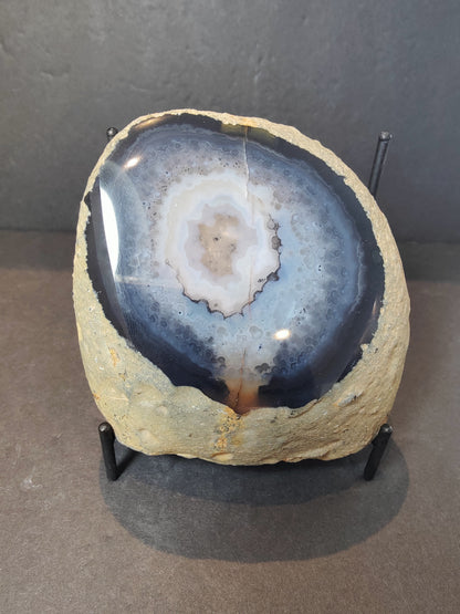 Window Polished Brazilian "Eye" Agate Nodule 4"x4"x2.5"  742g