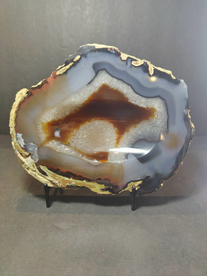 Polished Brazilian Agate Slab/Tray  7"x6"x1" 991g